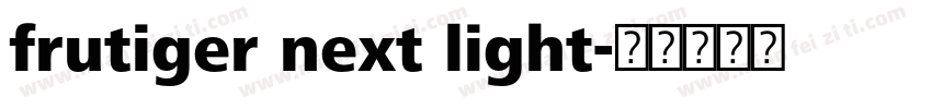 frutiger next light字体转换